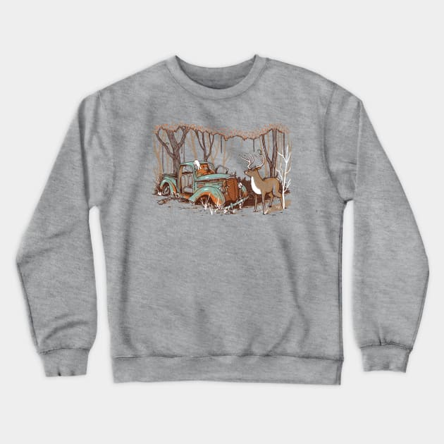 A Bear's Treasure Crewneck Sweatshirt by ANTICLOTHESdotCOM